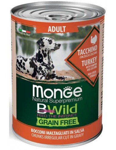 Monge BWild Grain Free Adult Gall Dindi 400 gr 8009470012645