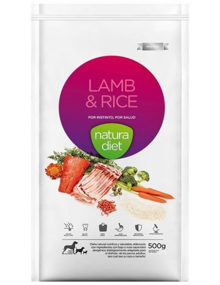 Dingo Natura Diet Adult Lamb & Rice 500 gr 8437013127059