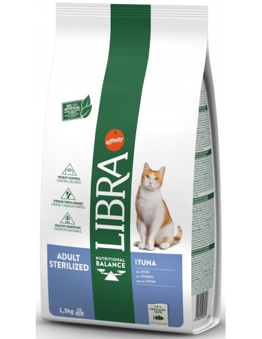 Libra Cat Adult Sterilized Atún 1,5 kg 8410650262307