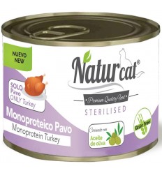 Naturcat Sterilised Adult Monoproteïc Gall Dindi Grain Free 200 gr 606110285513