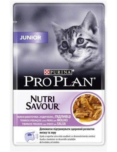 Purina Pro Plan Cat Nutri Savour Junior Pavo 85 gr. 7613036093453