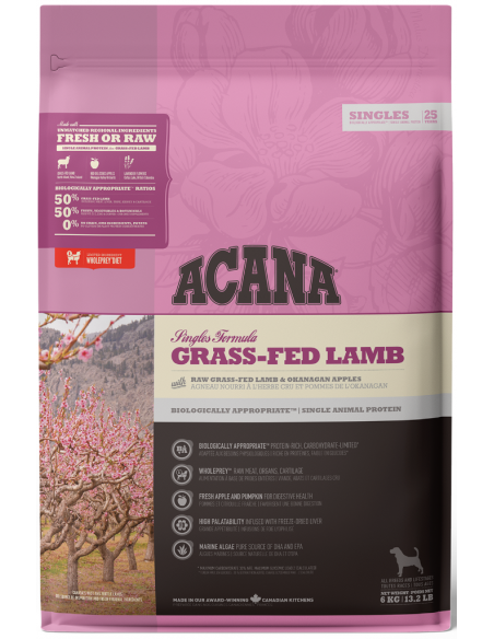Acana Singles Dog Grass-fed Lamb 6 kg 064992570606