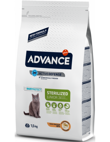 Advance Cat Junior Sterilized Pollastre i Arròs 1,5 kg 8410650174501