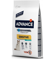 Advance Cat Adult Sensitive Sterilized Salmón 1,5 kg 8410650167886 / 3 kg 8410650167909 / 10 kg 8410650218663