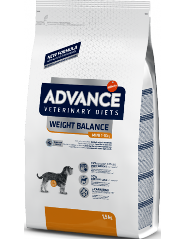 Advance Veterinary Diets Dog Adult Mini Weight Balance 1,5 kg. 8410650235264