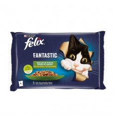 Purina Felix Fantastic Verdures 4 x 85 gr