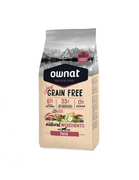 Ownat Just Grain Free Adult Ànec 3 kg 8429037014118 / 14 kg 8429037014101