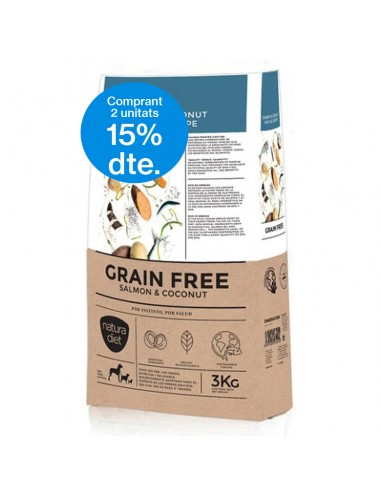 Dingo Natura Diet Adult Grain Free Salmó i Coco 12 kg 8437002535421