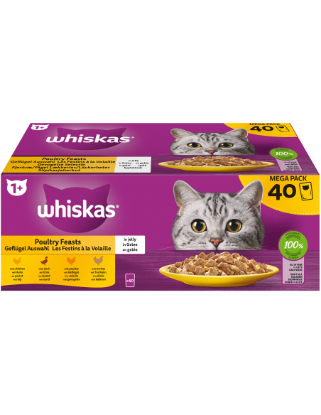 Whiskas Bundles Core Selección de Aves Multipack 40 x 85 gr