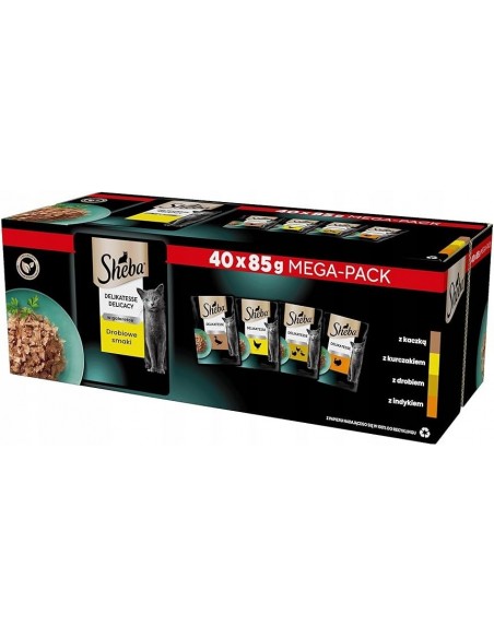 Sheba Bulpack Variedad de Aves Pack 40 x 85 gr. 4770608267070