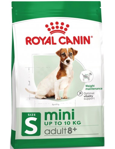 Royal Canin Mini Adult 8+. EAN 3182550831383 / 3182550831390