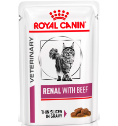Royal Canin Cat Renal with Beef Gravy 85 gr. 9003579000489