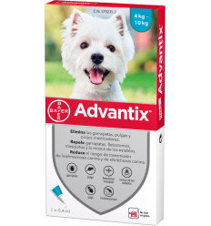 Advantix pipeta per a gossos d'entre 4 kg i 10 kg. 4007221043126