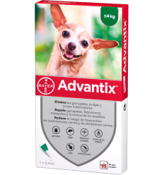 Advantix pipeta para perros de hasta 4 kg. 4007221043119