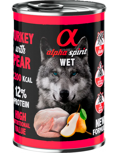 Alpha Spirit Adult Turkey with Pear 400 gr. 8437013576178