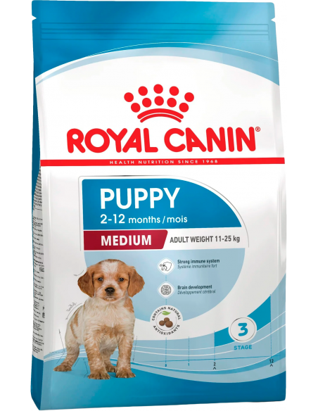 Royal Canin Medium Puppy. EAN 3182550402439 / 3182550708180 / 3182550402132