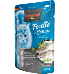 Leonardo Pouch Truita de Riu amb Catnip 85 gr. 4002633756411