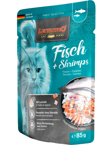 Leonardo Pouch Pescado y Gambas 85 gr. EAN 4002633756336 Leonardo Pouch Pescado y Gambas 85 gr. EAN 4002633756336