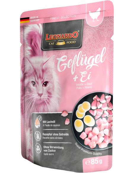 Leonardo Pouch Pollo con Huevo 85 gr. EAN 4002633756428