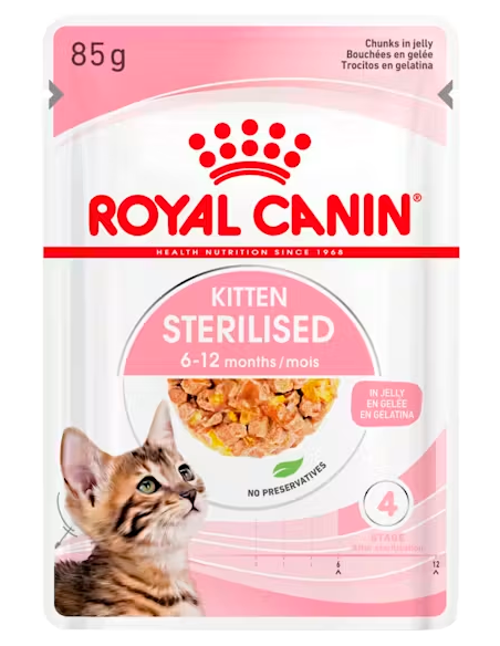 Royal Canin Kitten Sterilised Jelly 85 gr. EAN 9003579007174