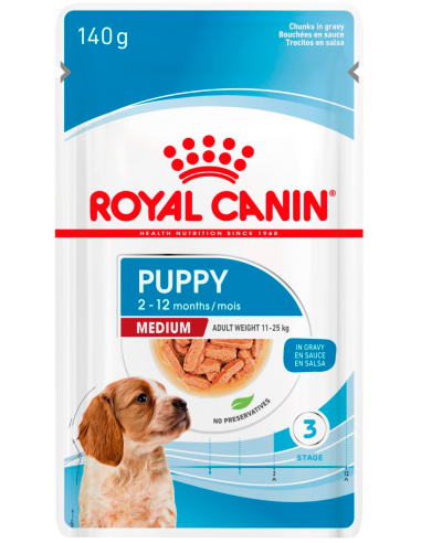 Royal Canin Medium Puppy Gravy 140 gr. 9003579008331