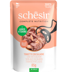 Schesir Cat Tonyina amb Salmó 85 gr. EAN 8005852171139