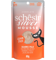 Schesir Cat Senior Silver Mousse Salmó amb Pollastre 80 gr. EAN 8005852133045
