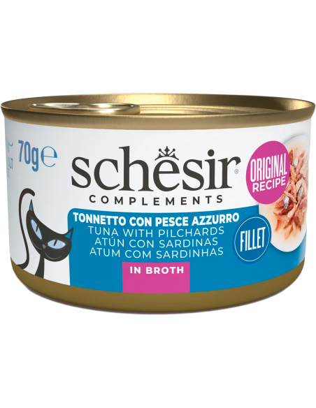 Schesir Cat Atún con Sardinas 70 gr. EAN 8005852122339