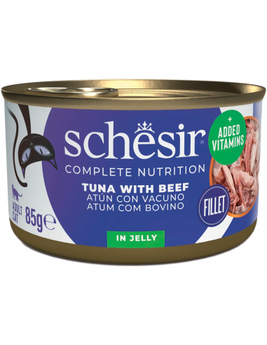 Schesir Cat Tonyina amb Bou 85 gr. EAN 8005852750075