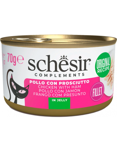 Schesir Cat Pollastre amb Pernil 70 gr. EAN 8005852121363