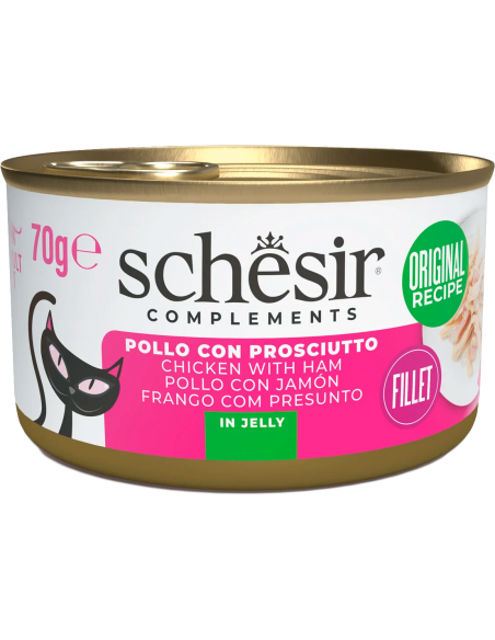 Schesir Cat Pollo con Jamón 70 gr. EAN 8005852121363