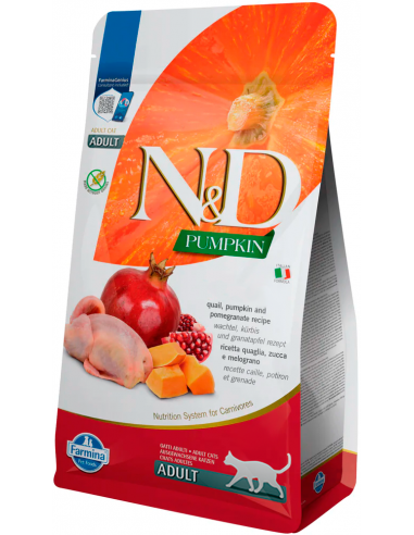 Farmina N&D Adult Codorniz, Calabaza y Granada. EAN 8010276035387