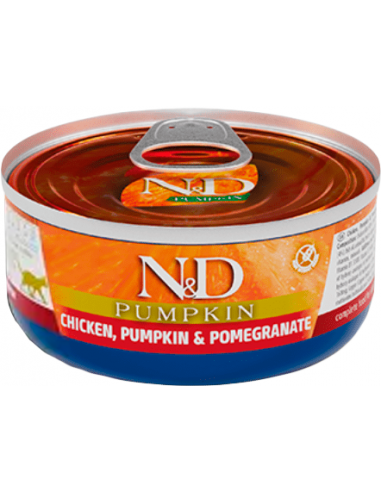 Farmina N&D Adult Pollo, Calabaza y Granada 70 gr. EAN 8606014102086