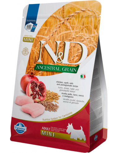 Farmina N&D Ancestral Grain Selection Adult Mini. EAN 8010276021984