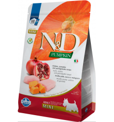 Farmina N&D Adult Mini Pollastre, Carbassa i Magrana. EAN 8010276033253