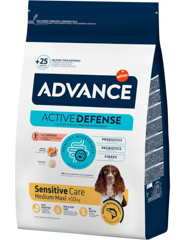 Advance Dog Adult Medium Maxi Sensitive Salmón y Arroz. EAN 8410650173559 / 8410650624839
