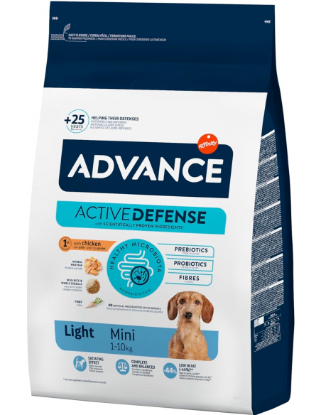 Advance Dog Adult Mini Light Pollo y Arroz. EAN 8410650150222 / 8410650235301