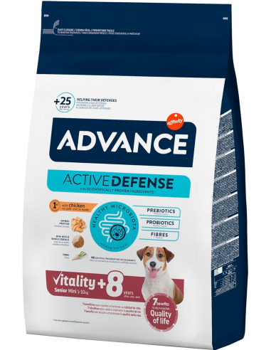 Advance Dog Senior Mini Pollastre i Arròs. EAN 8410650150253