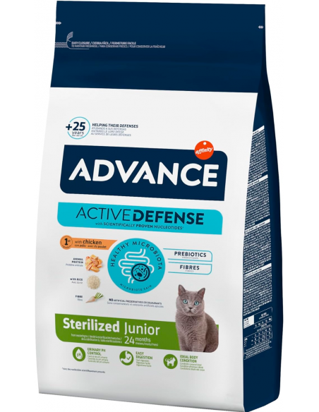 Advance Cat Junior Sterilized Pollo. EAN 8410650174501