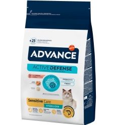 Advance Cat Adult Sensitive Sterilized Salmó. EAN 8410650167886 / 8410650167909 / 8410650218663