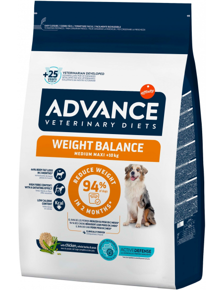 Advance Veterinary Diets Dog Adult Medium-Maxi Weight Balance. EAN 8410650168111