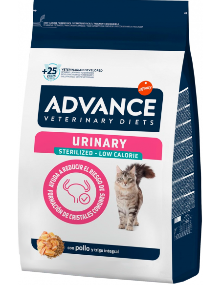 Advance Veterinary Diets Cat Adult Urinary Sterilized Low Calorie. EAN 8410650239842 / 8410650240213 / 8410650239859