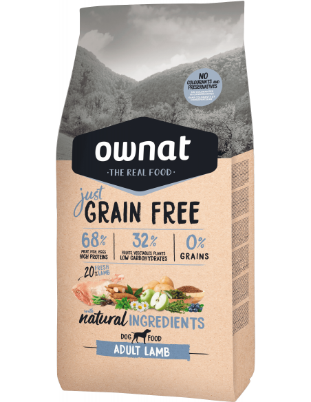 Ownat Dog Adult Grain Free Just Xai. EAN 8429037016433 / 8429037016440