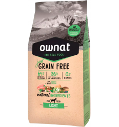Ownat Dog Adult Grain Free Just Light. 8429037015108 / 8429037015115