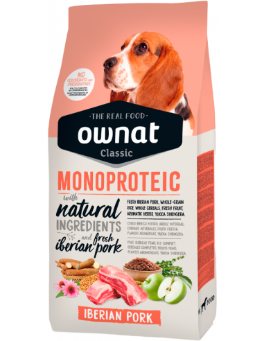 Ownat Classic Adult Monoproteic Iberian Pork. 8429037001606 / 8429037001828