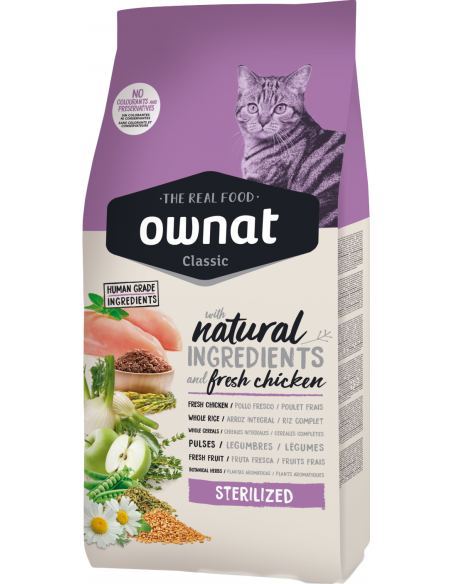 Ownat Cat Classic Adult Sterilized. EAN 8429037016280 / 8429037016969 / 8429037016273