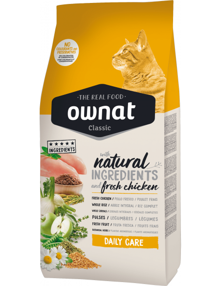 Ownat Cat Classic Adult Daily Care. EAN 8429037016174 / 8429037016181 / 8429037016167