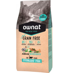 Ownat Cat Adult Grain Free Just Sterilized Fish. EAN 8429037015139 / 8429037015146 / 8429037015122