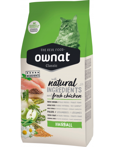 Ownat Cat Classic Adult Hairball. EAN 8429037016211