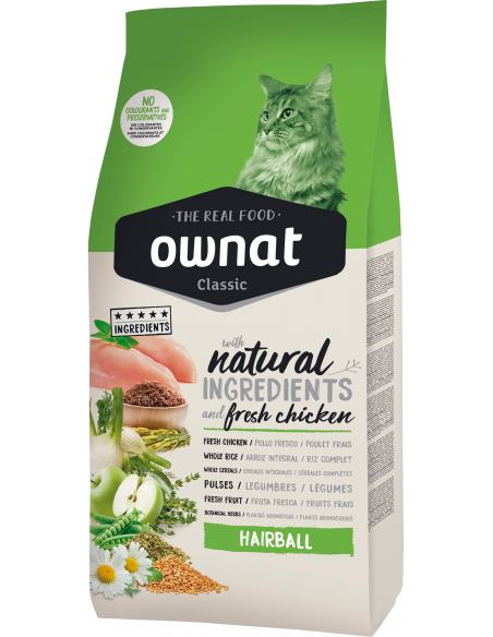 Ownat Cat Classic Adult Hairball. EAN 8429037016211